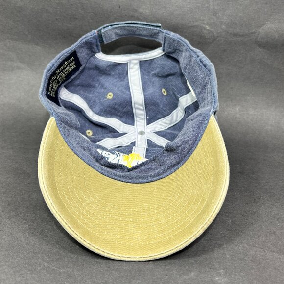 Siesta Key Florida Strap Back Hat Cap Distinctive Blue Distressed Souvenir Mens - Picture 10 of 12